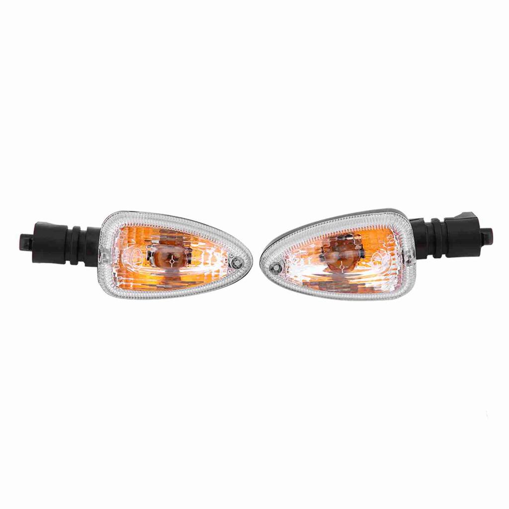 Pair of Motorcycle Turn Signal Lights Direction Indicator Lamp for BMW F800 Transparent