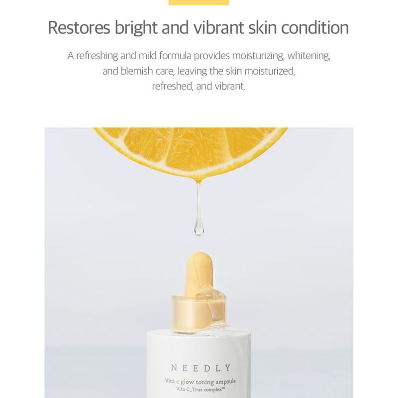 NEEDLY - Vita C Glow Toning Ampoule