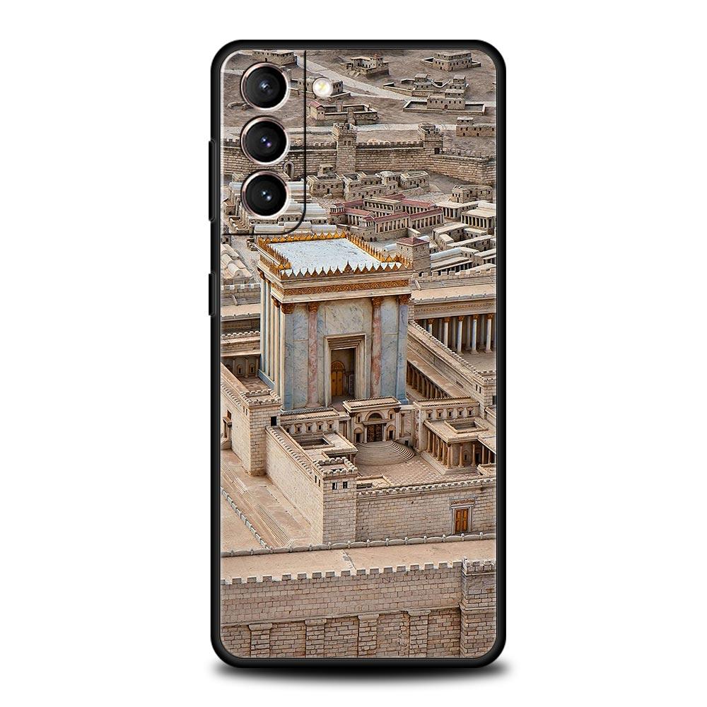 Jerusalem Building Phone Case For Samsung Galaxy S24 S23 S22 S20 Ultra S21 FE 5G S10 S9 Plus S10E S8 Soft Silicone Cover