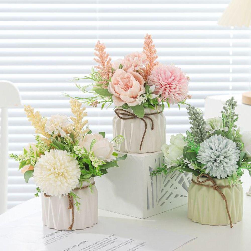 Rope Simulation Plant Bonsai Elegant False Rabbit Ears Plants Artificial Flower Bonsai  Home Garden