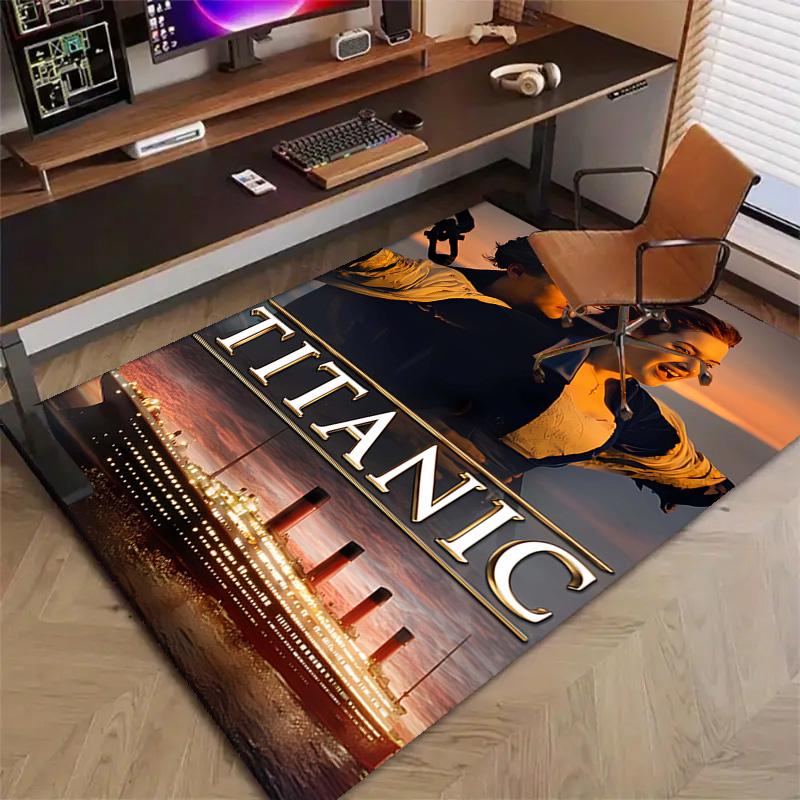 1pc Titanic1 Design Printed Area Rug Carpet for Bedroom Living Room Home Decor Rugs Mat Non Slip Mat Rug for Bedside