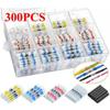 1 Set Heat Shrinkable Terminals Waterproof Solder Ring Insulated Butt Connectors Assortment Heat Shrink Butt Connectors