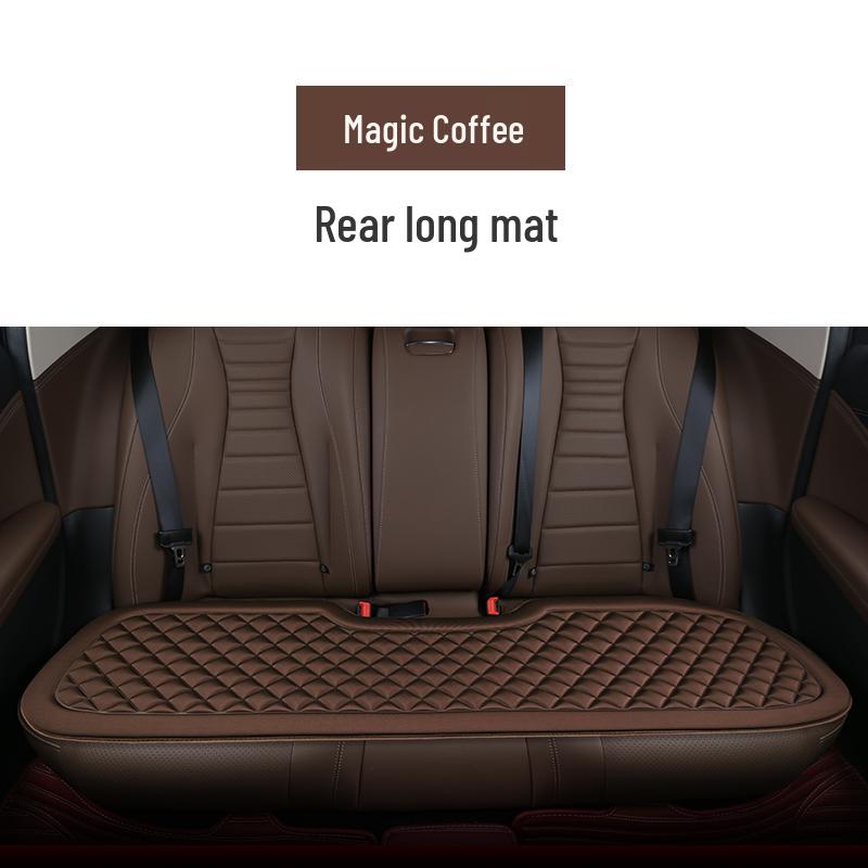 All-Season Universal Car Seat Cushion - Breathable, Anti-slip Ice Silk Cover for Rear Seats