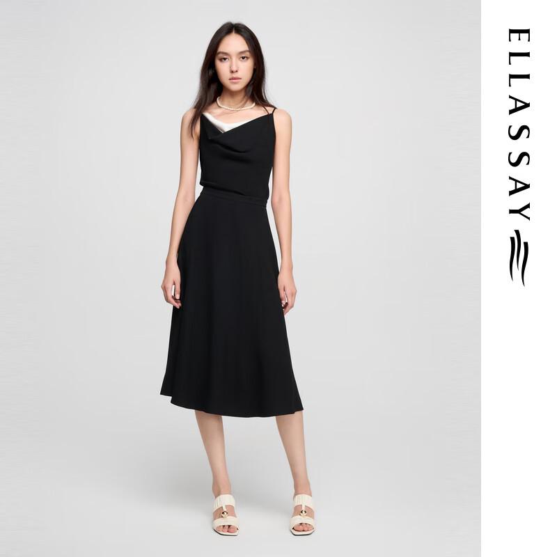 ELLASSAY Triacetate Draped Neck Tank Top