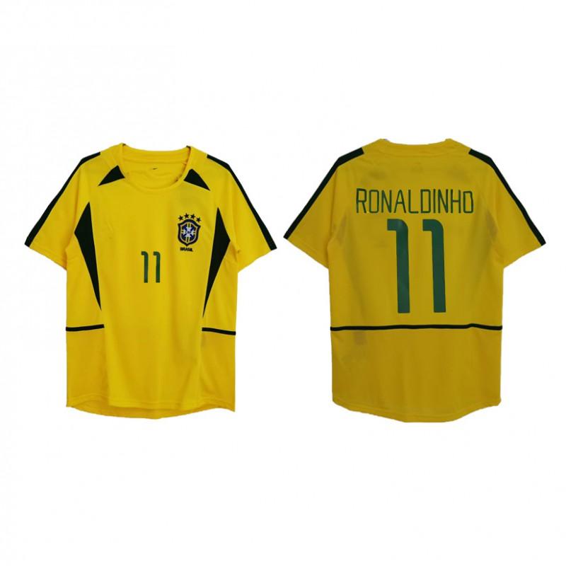 Vintage Football Jersey Zidane Atletico Madrid Ronaldo Ronaldinho AC Santos Roma Retro Soccer Shirt Unisex