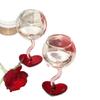 Luxurious Heart-Shaped Wine Glass - Perfect for Valentine's Day, Weddings, and Home Use