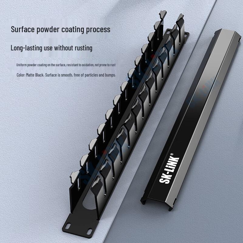 SK-LINK 19-inch 1U Rack Mount Cable Management Panel