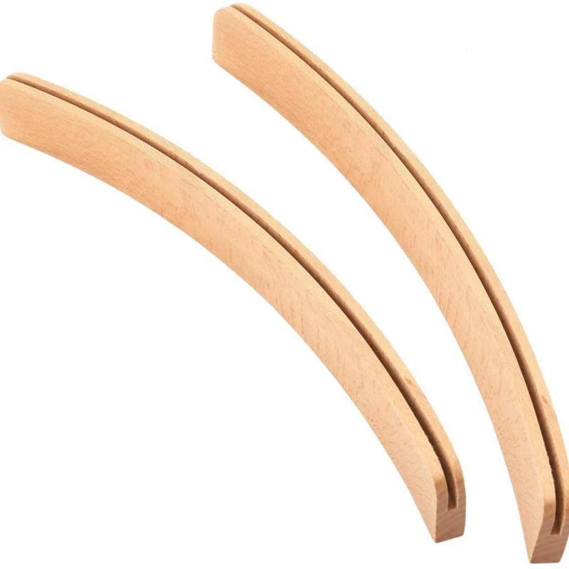 WTEMPO Wedding Birthday Party Curved Playing Cards Holders for Seniors Adults Soild Wood Cards Holders for Playing Cards