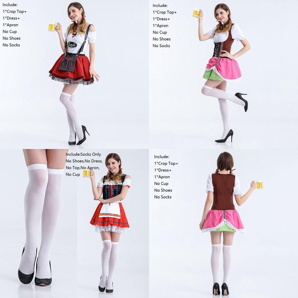Exquisite Women Oktoberfest Cosplay Costume German Beer Holiday Wench Dress
