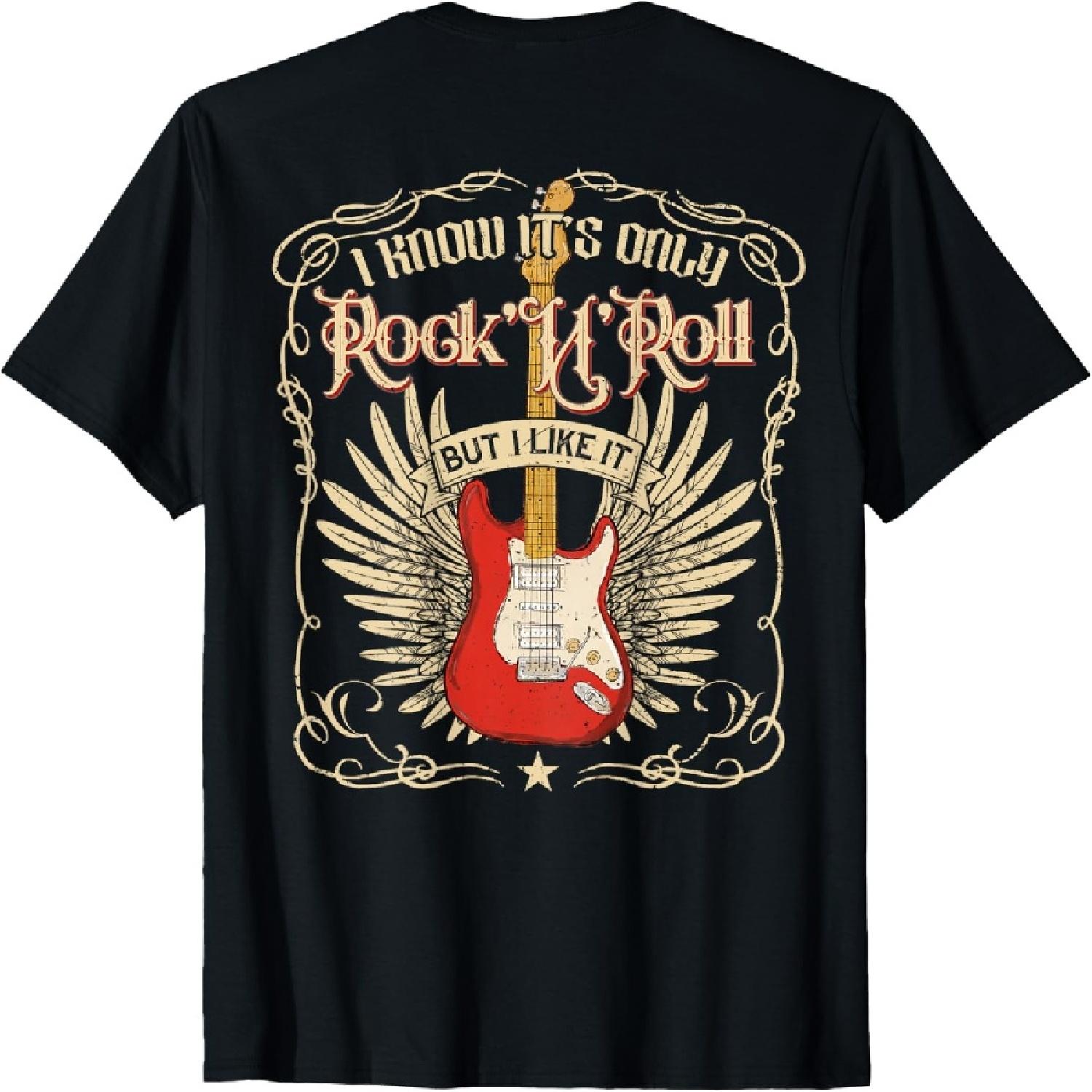 Я знаю, это просто рок-н-ролл, но мне это нравится, Футболка Rock Music BACK XXXXXL разноцветный