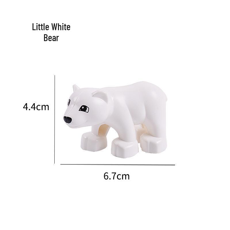Compatible Large Bricks: Animal Accessories & Educational Building Blocks for Children - Ocean & Forest Themes