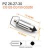 4x Vergaser-Ventilnadel Passend für PZ26-27-30 PZ19 CG125 Motorradzubehör