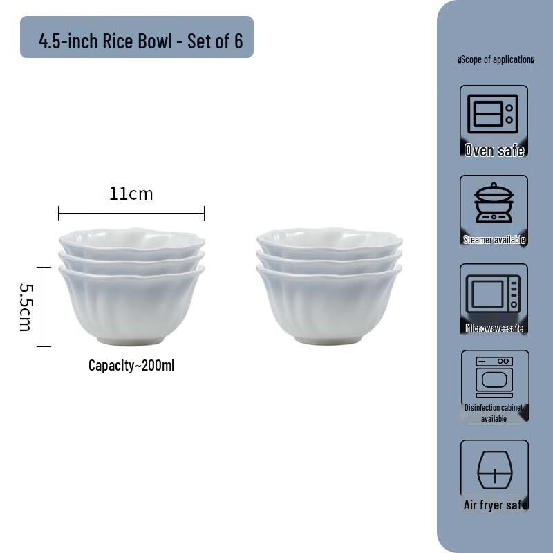 Huazao Baijia WA Gradient Blue Ceramic Tableware