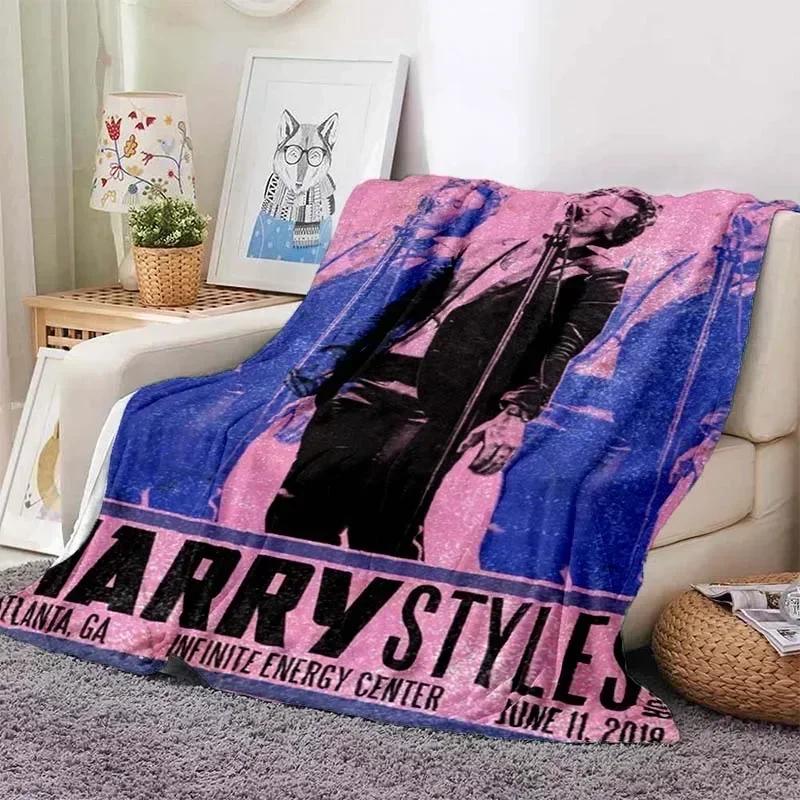 Harrystyles Flanella Morbida Coperta Calda Coperte Retrò per Letti Camera da Letto Soggiorno Coperta per Divano Coperta da Viaggio Picnic