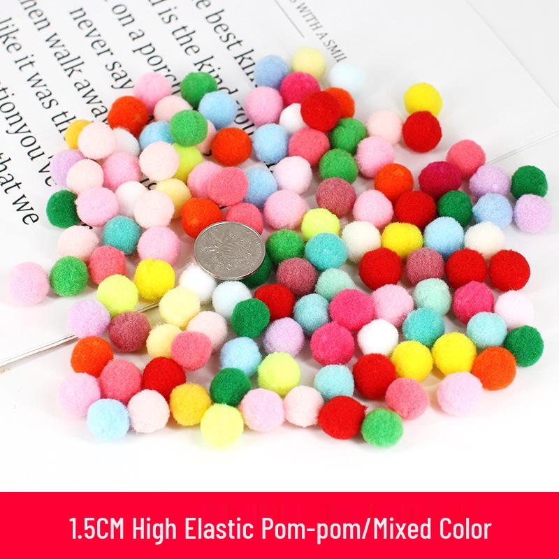 

Разноцветные высокоэластичные плюшевые помпоны и синельные палочки для поделок своими руками и проектов для детского сада