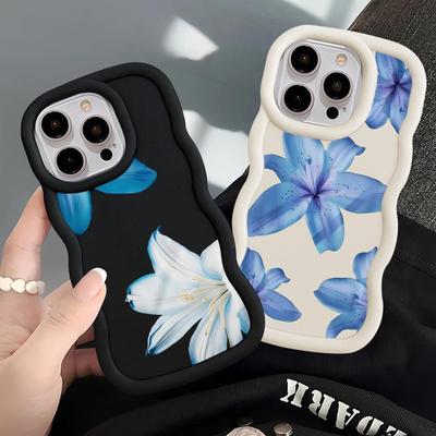 Cartoon Flower Pattern Soft Phone Cover Case for iPhone 17 Air 13 14 11 16 Pro Max 15 Plus 8 XR 12