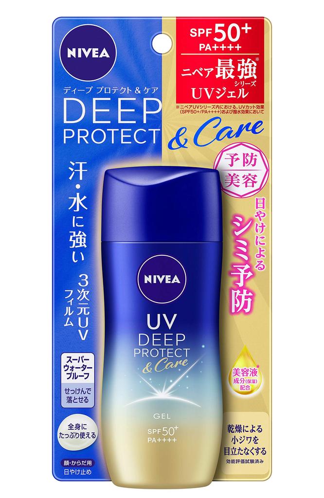 Nivea UV Deep Protect Care Gel 80g Care UV That Can Prevent Beauty Age Spots and Freckles Caused by Sunscreen Body & SPF50+ / PA++++ <Beauty (prevents