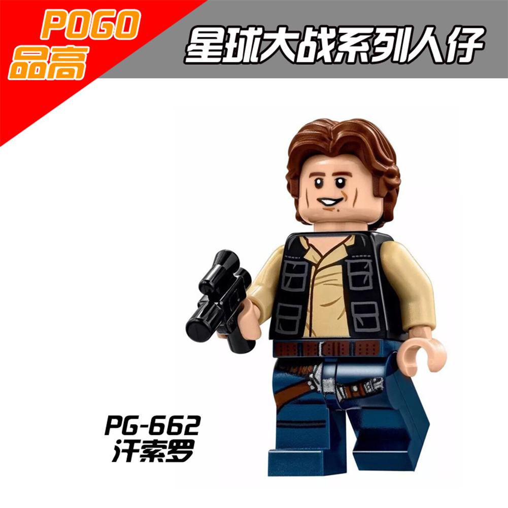 Building Block Toys Star Wars Rogue One Minifigure Han Solo Obi-wan Plastic Assembled Building Blocks Minifigures Toy