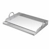 Stainless Steel Grilling Plate Spacious Griddle with Grease Trough Rust Proof
