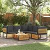 VidaXL Garden Lounge Set with Cushions 6 Pcs Solid Acacia Wood 3214883