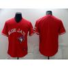 2026 Toronto Blue Jays 27 Baseball Jersey Loose Fit Button-Up Short Sleeve V-Neck Cotton Shirt Men