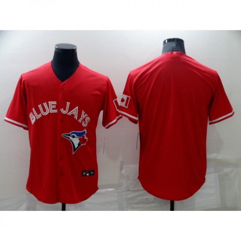 2026 Toronto Blue Jays 27 Baseball Jersey Loose Fit Button-Up Short Sleeve V-Neck Cotton Shirt Men