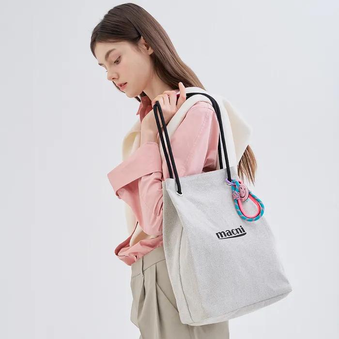 CANVAS STRING BAG IVORY