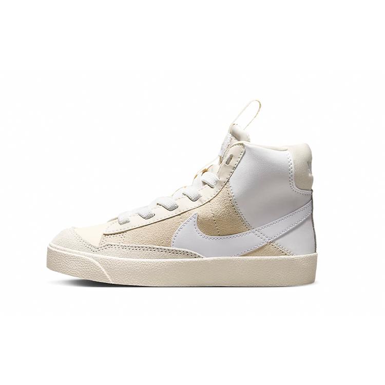 New Nike Blazer '77 SE D Mid-Top Kids' Skateboarding Shoes Beige Children Aged 3-7 Years Old DQ6085-100