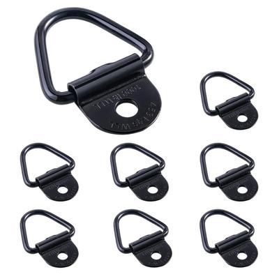 Accessories Bolt-on Black 1000lbs Steel Cargo Tie-Down V-Ring Bolton V-Ring Hangers Trailers Hook