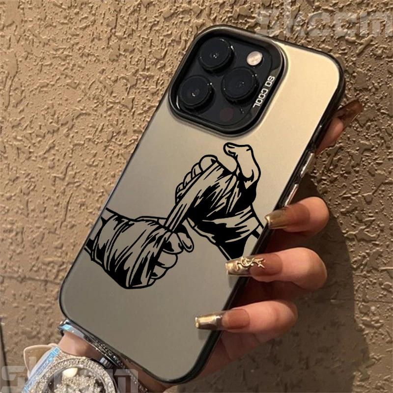 Boxweltmeister-Thema IMD Handyhülle für iPhone 16 15 14 13 12 11 Pro Max 7 8 Plus X XS XR 16E Stoßfestes Hartschalencover