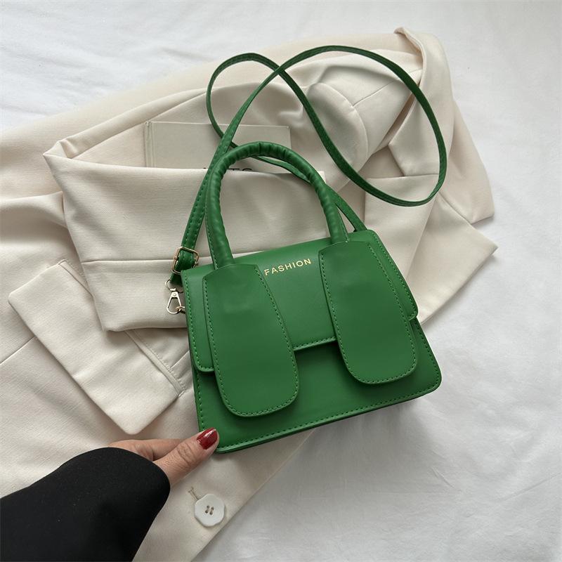 Casual Simple Portable Small Square Bag 2025 Summer New Fashion Fashion Messenger Bag This Year Popular Solid Color Women's Bag
