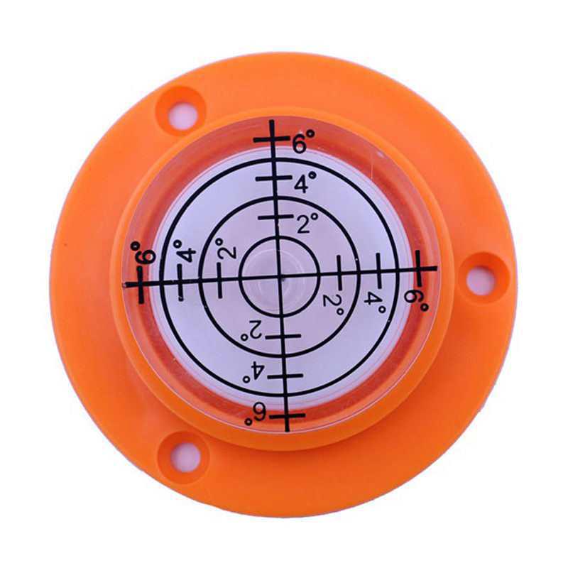 Round Bubble Level with Mounting Holes, Mini Universal Level Bubble 50x9mm