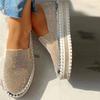 Plus Size 35-43 Shoes for Women Ladies Flat Sequined Sneakers Casual Slip On Platform Shoes Comfortable Vulcanized Shoes