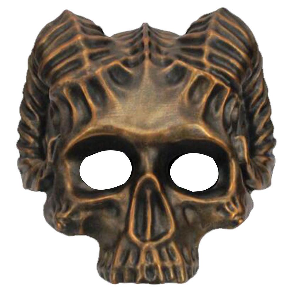 Sinister Character Costume Mask Featuring Spooky Resin Design For Halloween And Carnival