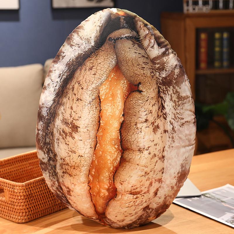 Kawaii Simulated Seashell Starfish Plush Toy Soft Conch Abalone Oyster Stuffed Doll Nap Back Cushion Decor Gift Boys Girls Kids