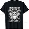 Raccoon Work Out So I Can Eat Garbage Junk Food Exercise T-Shirt Adults Cotton Short Sleeve COTTON