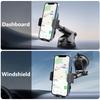 ML239 360 Degree Rotating Car Phone Mount with Telescopic Arm Suction Cup Base Cellphone Holder
