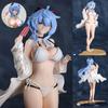 22CM Impact Anime Figure Ganyu Sexy Girl Figure Swimsuit  PVC Action Figure Model Doll Toys for Children Christmas Gift