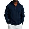Men's Half Zip Hooded Sweatshirt Color for Winter Casual Wear
