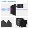 12-Pack Self-Adhesive Acoustic Foam Panels, High-Density Triangle Soundproof Pads For Wall, Flame Retardant & Easy Install