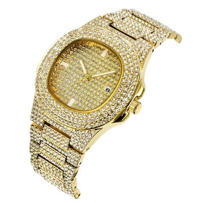 Men's Starry Sky Diamond Quartz Watch - Hip Hop Fashion Style