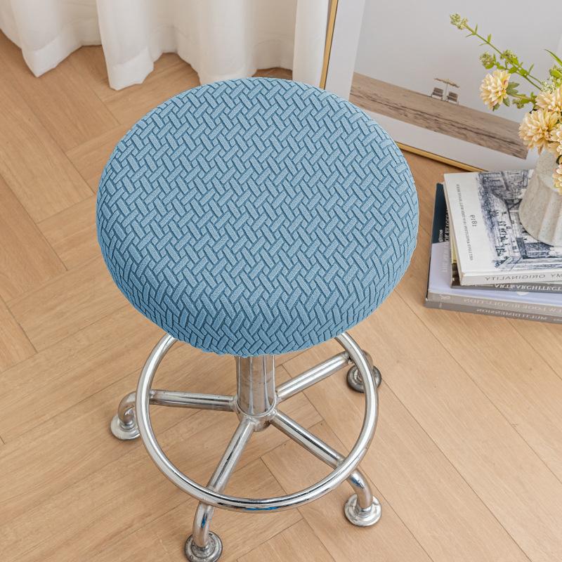 Anti-slip Round Stool Cover Chair Bench Protective Cover Bar Beauty Salon Swivel Chair Round Cloth Seat Cover