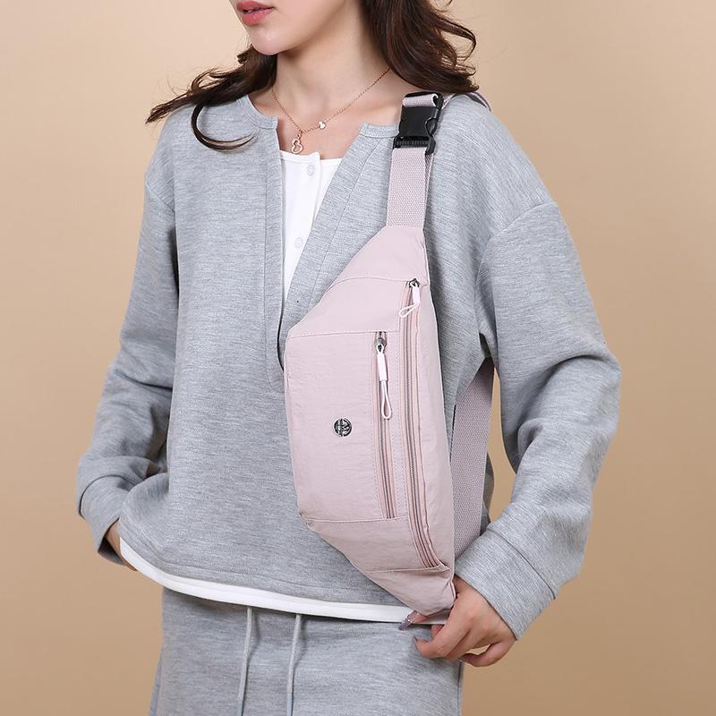 Nylon Waterproof Waist Pack Shoulder Chest Bag for Women Adjustable Strap Travel Purse Luxury Summer Girls Bag