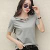 Short-sleeved Women's Summer White T-shirt Women's V-neck Loose Korean Version of The Top Casual InsT Shirt Trend