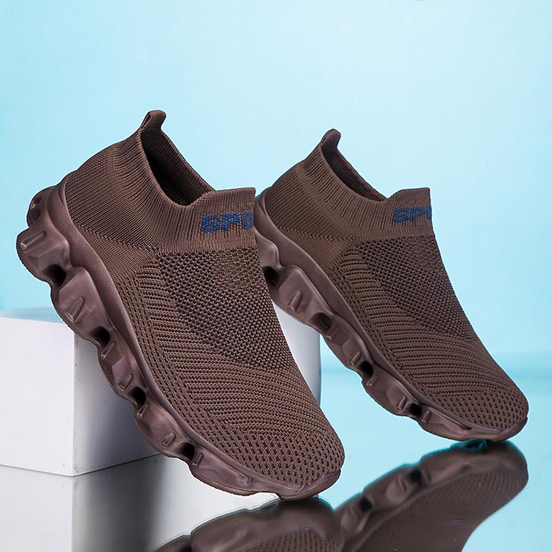 Women 2025 Vulcanized Shoes Breathable Mesh Lightweight Soft Soled Sports Shoes Men Flat Bottomed Platform Lace Up Casual Shoes