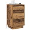 Nightstand Reclaimed Wood Look 39 x 34.5 x 65 cm Engineered Wood