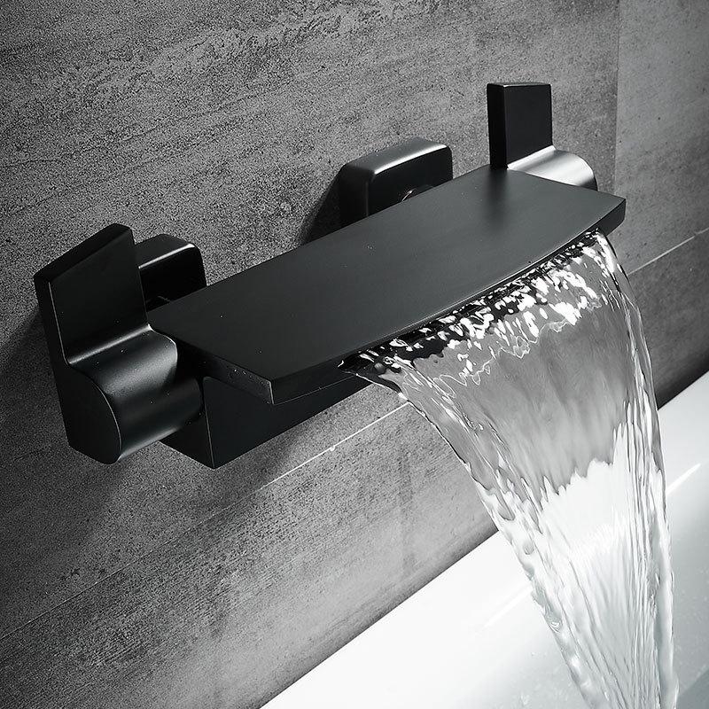 Wandmontierter Luxus-Wasserfall-Badewannen-Duscharmatur