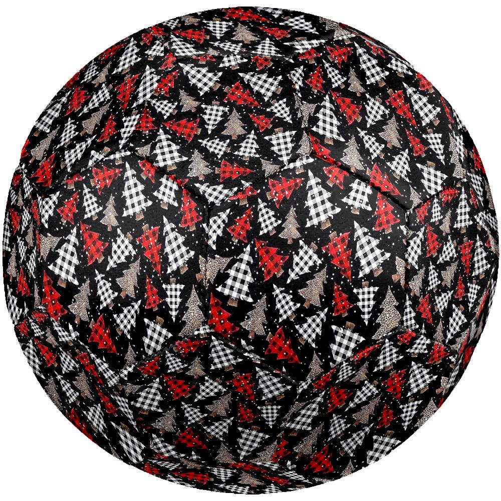 1pc Christmas Tree Plaid Size 5 Soccer Ball Professional Match Training Football Indoor &Outdoor Sports Ball Lightweight Durable M6569
