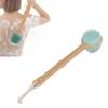 Back Scrubber Long Handle Double Sided Gentle Massage Exfoliating Body Shower Brush with Lanyard