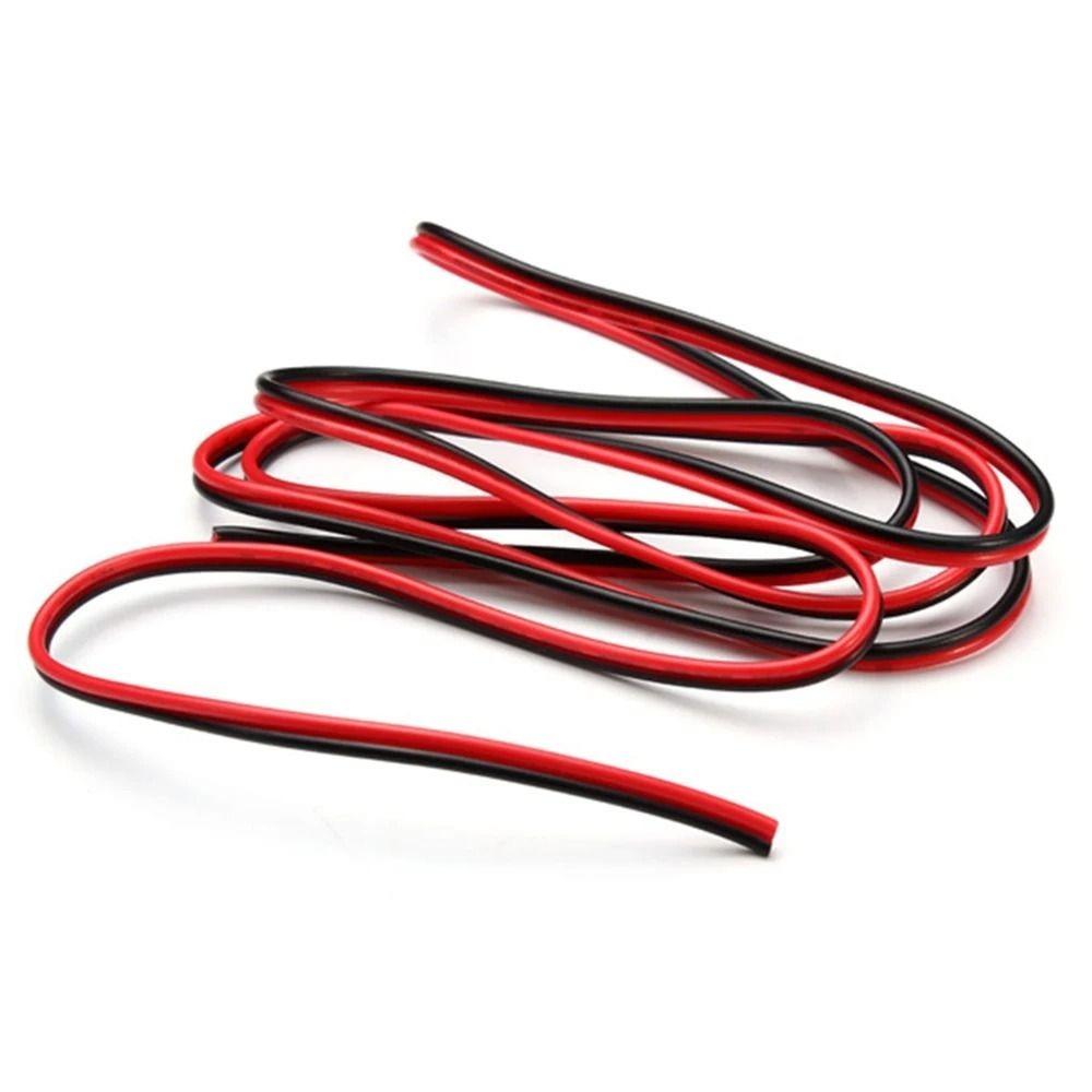 3/20M Einzelfarbige LED-Streifenleuchte Elektrisches Kabel 2-polig Rot Schwarz Kabel Verlängerungskabel